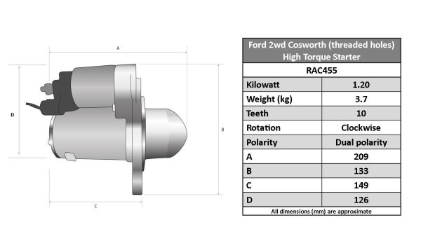 MOTORINO AVVIAMENTO FORD 2WD COSWORTH - immagine 3